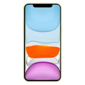 iPhone 11 Pro hoesje met pashouder geel 1
