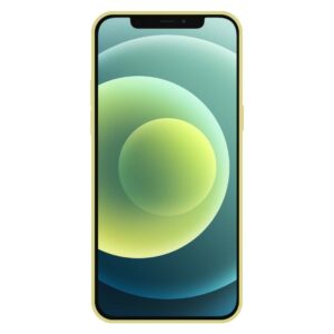 iPhone 12 Mini hoesje met pashouder geel 1