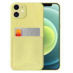 iPhone 12 Mini hoesje met pashouder geel