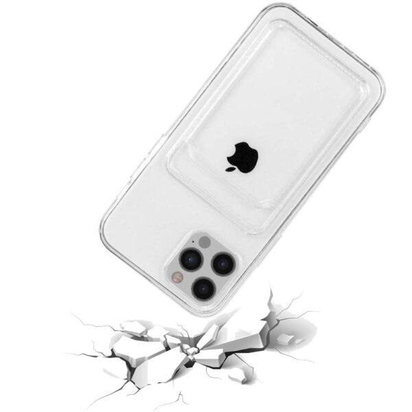 iPhone 11 Pro Max hoesje met pashouder transparant 2