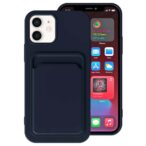 iPhone 12-12 Pro hoesje met pashouder donkerblauw