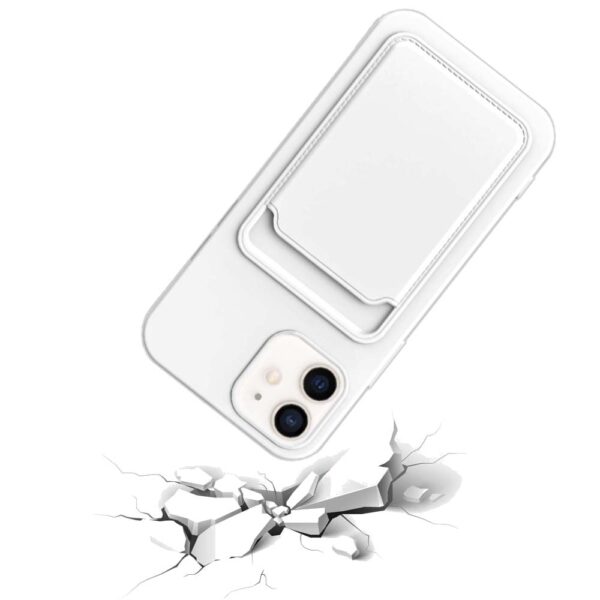 iPhone 12 Mini hoesje met pashouder wit 2