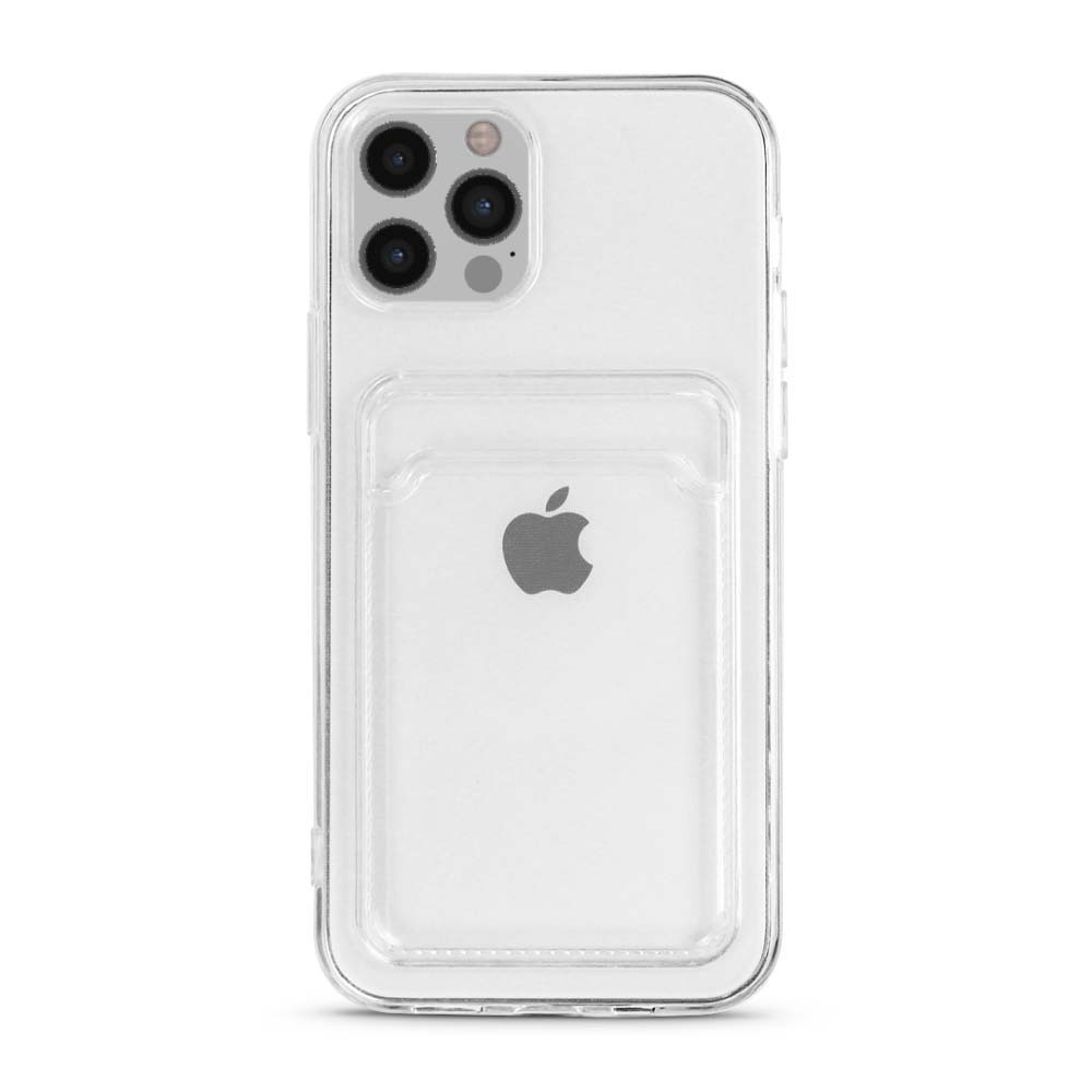 iPhone 12 Pro Max hoesje met pashouder transparant