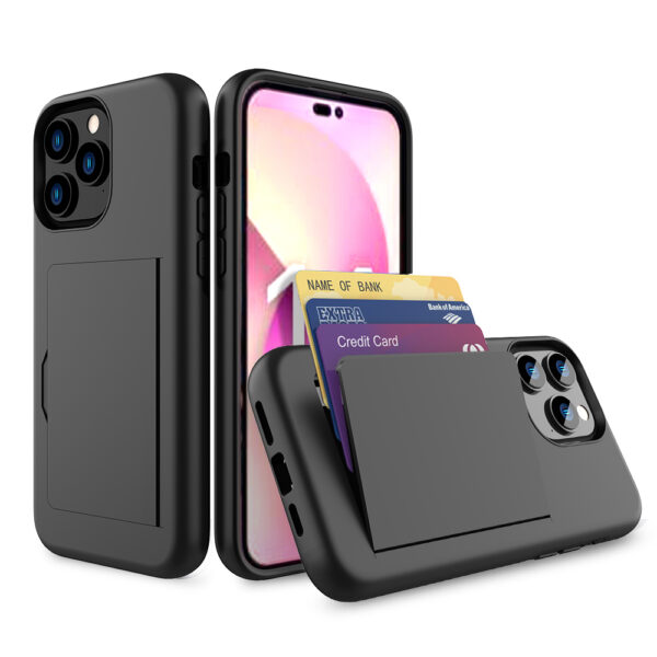 iPhone 11 Pro Max hoesje TPU met pashouder sterk