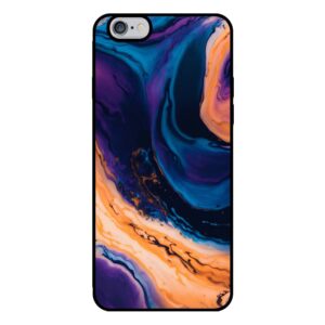 iPhone 6-6s marmer hoesje blauw