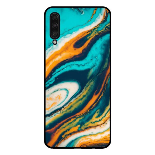 Samsung Galaxy A30s marmer hoesje groen