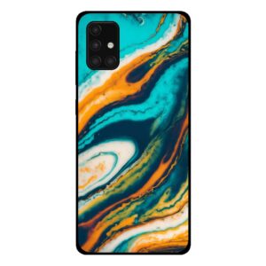 Samsung Galaxy A71 5G marmer hoesje groen