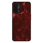 Sublimatiehoesje Oppo A54 5G marmer rood