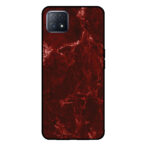 Sublimatiehoesje Oppo A72 5G marmer rood