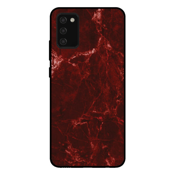 Sublimatiehoesje Samsung Galaxy A02s marmer rood