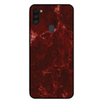 Sublimatiehoesje Samsung Galaxy A11 marmer rood