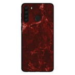 Sublimatiehoesje Samsung Galaxy A21 marmer rood