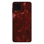Sublimatiehoesje Samsung Galaxy A22 4G marmer rood