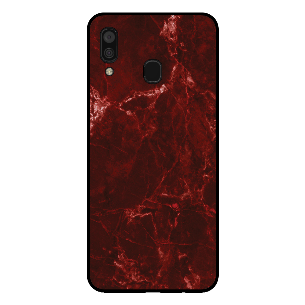 Sublimatiehoesje Samsung Galaxy A30 marmer rood
