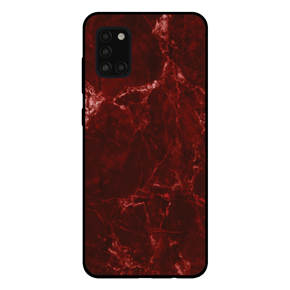 Sublimatiehoesje Samsung Galaxy A31 marmer rood