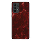 Sublimatiehoesje Samsung Galaxy A73 5G marmer rood