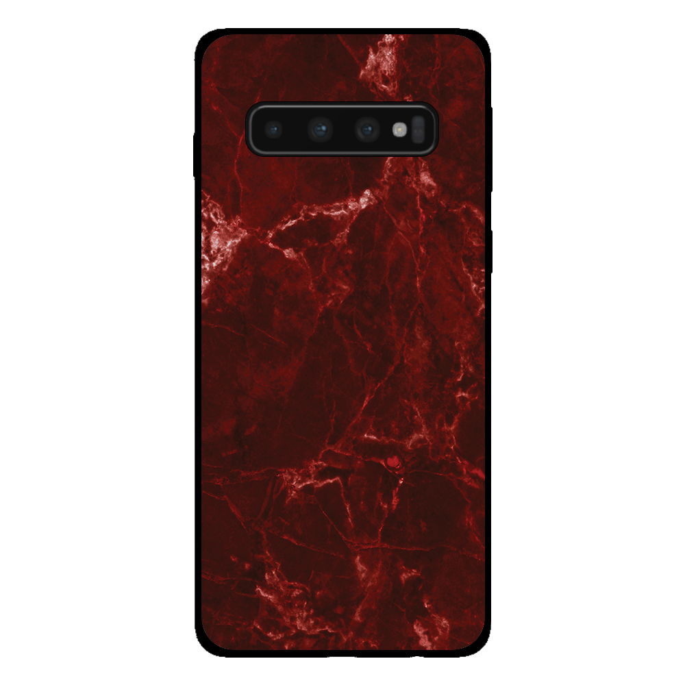 Sublimatiehoesje Samsung Galaxy S10 Plus marmer rood