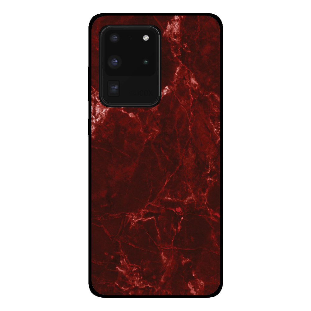 Sublimatiehoesje Samsung Galaxy S20 Ultra marmer rood