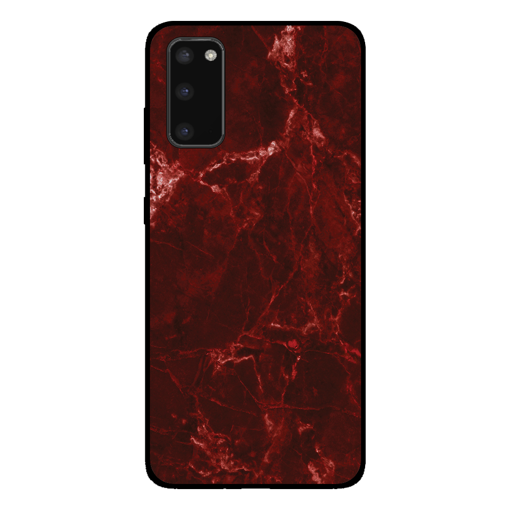 Sublimatiehoesje Samsung Galaxy S20 marmer rood