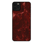 Sublimatiehoesje iPhone 11 Pro Max marmer rood