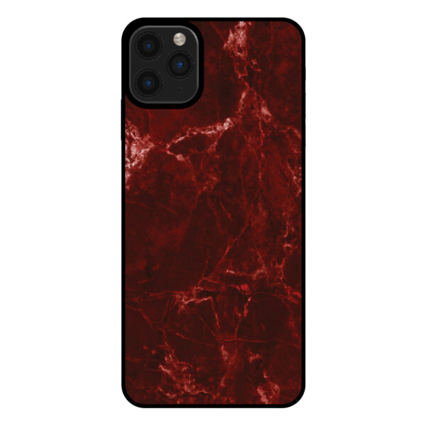 Sublimatiehoesje iPhone 11 Pro Max marmer rood