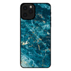 Sublimatiehoesje iPhone 11 Pro marmer blauw