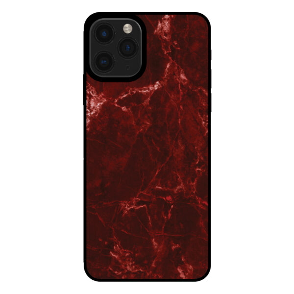 Sublimatiehoesje iPhone 11 Pro marmer rood