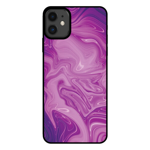 Sublimatiehoesje iPhone 11 marmer paars 1