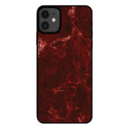 Sublimatiehoesje iPhone 11 marmer rood
