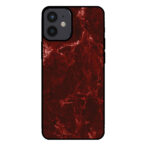 Sublimatiehoesje iPhone 12 Mini marmer rood