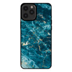 Sublimatiehoesje iPhone 12 Pro Max marmer blauw