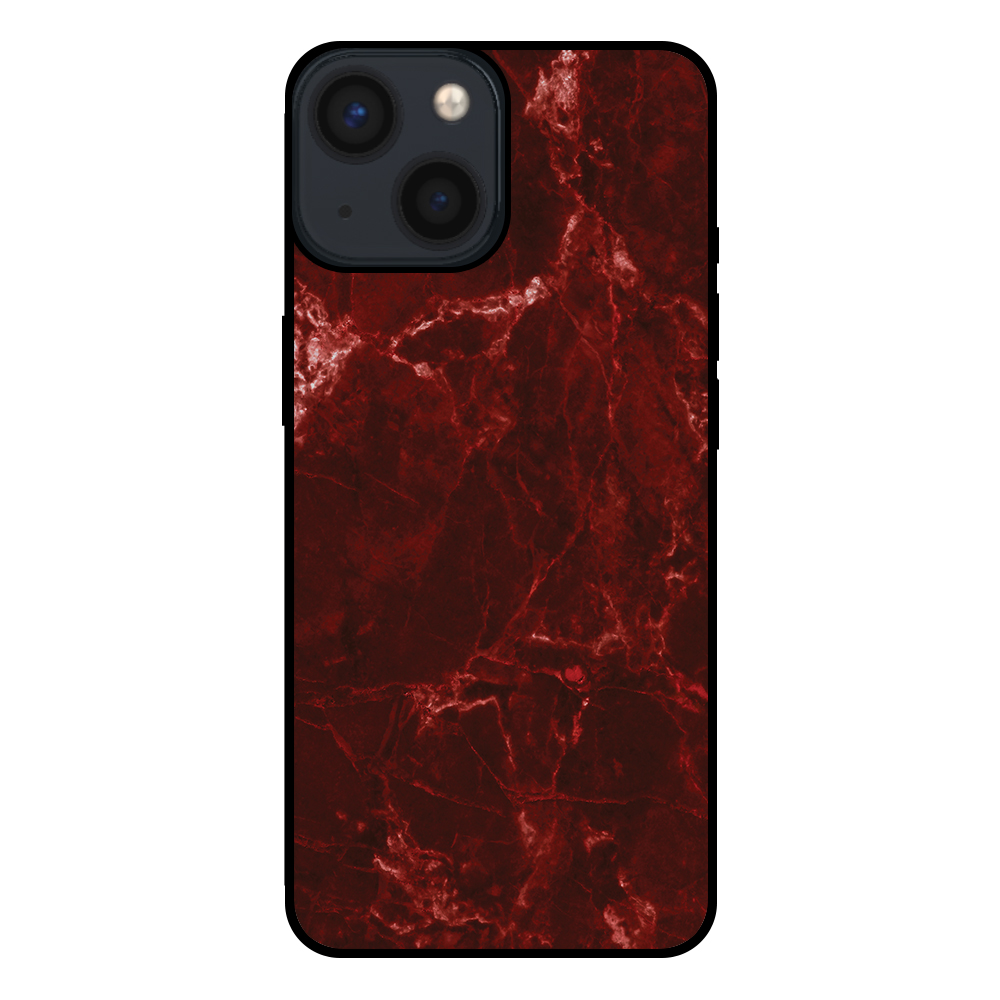 Sublimatiehoesje iPhone 13 Mini marmer rood