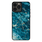 Sublimatiehoesje iPhone 13 Pro Max marmer blauw