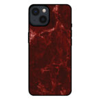 Sublimatiehoesje iPhone 13 marmer rood