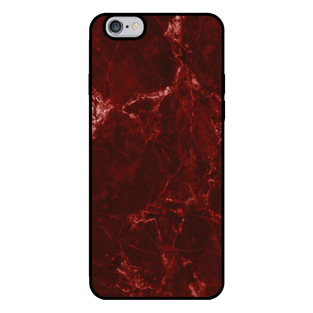 Sublimatiehoesje iPhone 6-6s Plus marmer rood