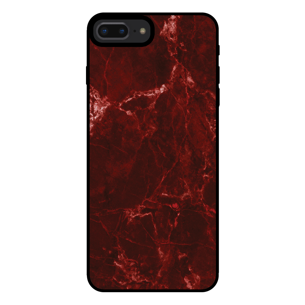 Sublimatiehoesje iPhone 7-8 Plus marmer rood