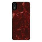 Sublimatiehoesje iPhone Xr marmer rood
