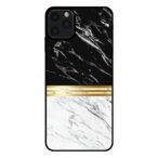 iPhone 11 Pro Max marmer hoesje zwart wit