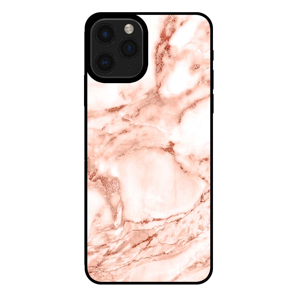 iPhone 11 Pro marmer hoesje wit rosé goud