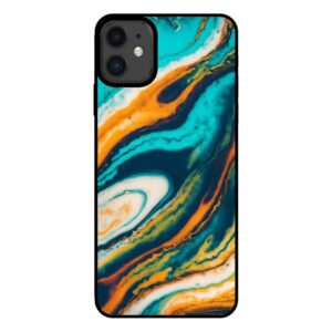 iPhone 11 marmer hoesje groen