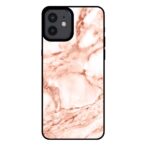 iPhone 12-12 Pro marmer hoesje wit rosé goud