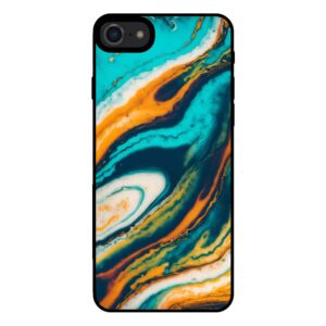 iPhone 7-8 marmer hoesje groen
