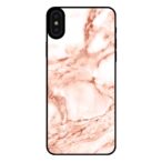 iPhone Xs Max marmer hoesje wit rosé goud