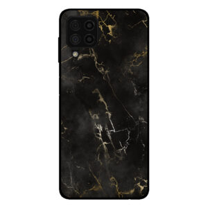 Sublimatiehoesje Samsung Galaxy A22 4G marmer zwart
