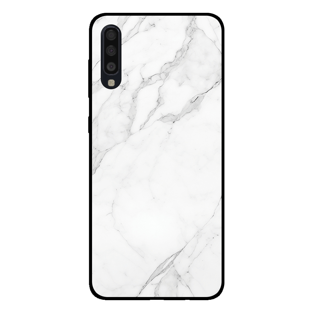 Sublimatiehoesje Samsung Galaxy A70s marmer wit