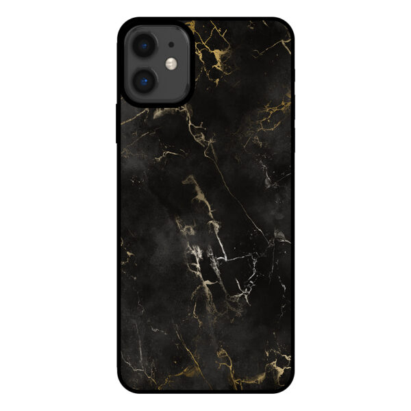 Sublimatiehoesje iPhone 11 marmer zwart