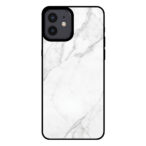 Sublimatiehoesje iPhone 12-12 Pro marmer wit