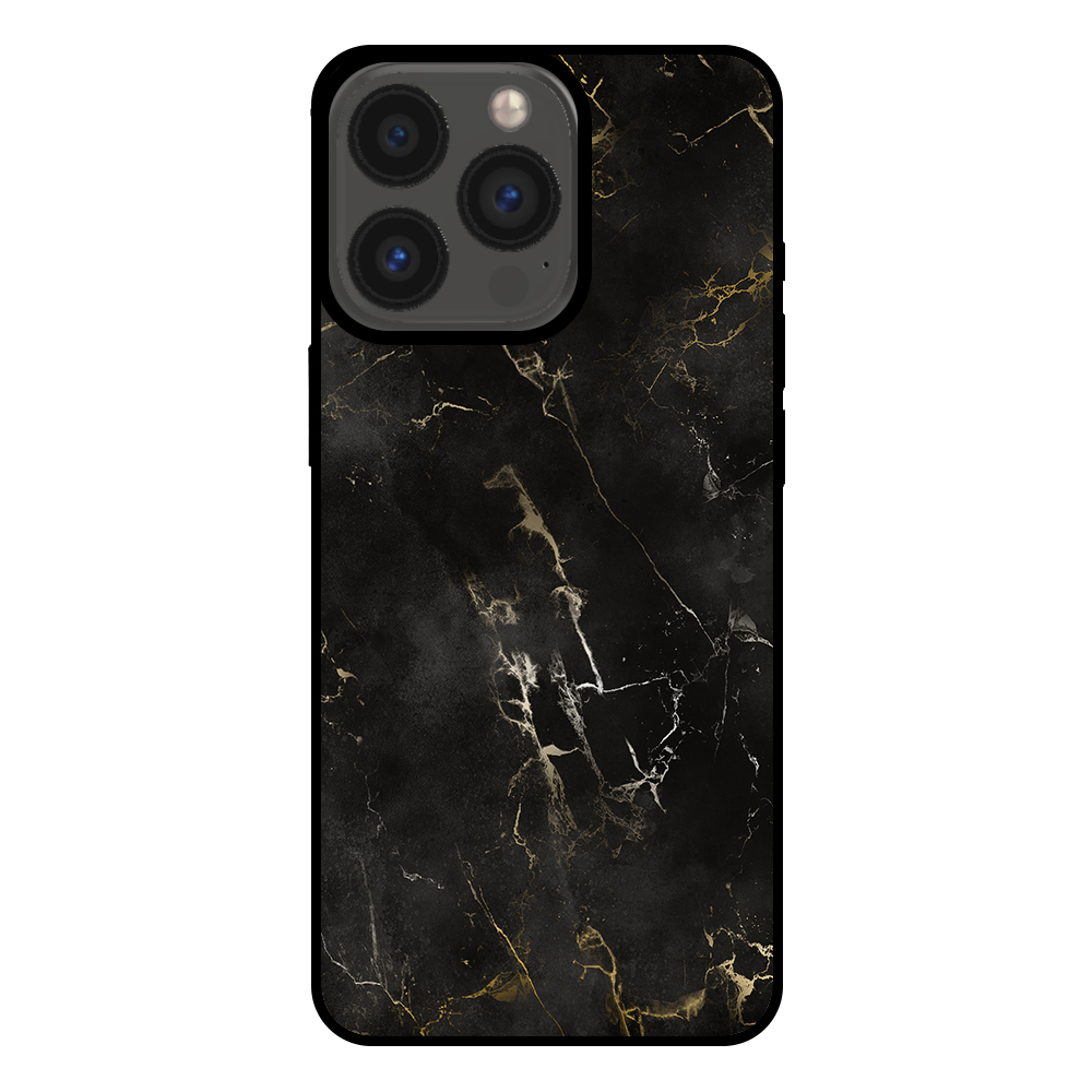Sublimatiehoesje iPhone 13 Pro marmer zwart