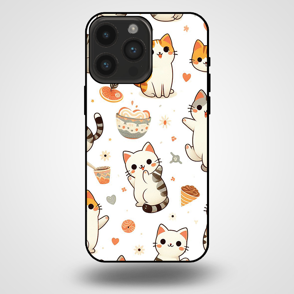 Iphone 14 Pro Max telefoonhoesje met kat opdruk