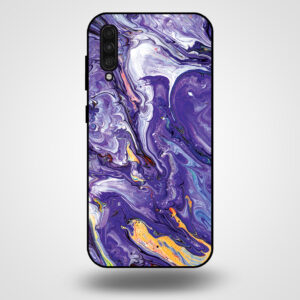 Samsung Galaxy A30s marmer hoesje goud paars